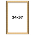 thumbnail image 1 of 24x37 Frame Gold Plein Aire Solid Wood Picture Frame Width 2 Inches | Interior Frame Depth 0.5, 1 of 8