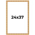 thumbnail image 1 of 24x37 Frame Gold Rustic Solid Wood Picture Frame | 1.25 Inch Wide Moulding | Rustique Gold, 1 of 8