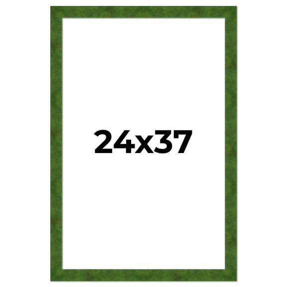 24x37 Frame Green Burl Solid Wood Picture Frame | 1.75 Inches Moulding Width | Interior Frame Depth