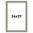 thumbnail image 1 of 24x37 Frame Grey Real Wood Picture Frame Width 2.75 Inches | Interior Frame Depth 0.5 Inches |, 1 of 8