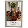 thumbnail image 1 of 24x37 Frame Grey Solid Wood Picture Frame Width 1 Inches | Interior Frame Depth 0.5 Inches |, 1 of 8
