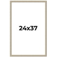 thumbnail image 1 of 24x37 Frame Grey Solid Wood Picture Frame Width 1 Inches | Interior Frame Depth 0.5 Inches |, 1 of 8