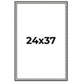 thumbnail image 1 of 24x37 Frame Silver Real Wood Picture Frame Width 1.125 Inches | Interior Frame Depth 0.5 Inches |, 1 of 8