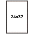 thumbnail image 1 of 24x37 Frame Silver Real Wood Picture Frame Width 1.25 Inches | Interior Frame Depth 0.75 Inches |, 1 of 8