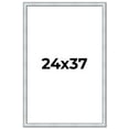 thumbnail image 1 of 24x37 Frame Sterling Silver Solid Wood Picture Frame | 1.25 Inch Moulding Width | 0.75 Inch, 1 of 8