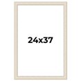 thumbnail image 1 of 24x37 Frame White Real Wood Picture Frame Width 1.75 inches | Interior Frame Depth 0.5 inches |, 1 of 8