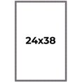 thumbnail image 1 of 24x38 Frame Blue Kingsley Pewter Solid Wood Picture Frame Width 0.75 Inches |Interior Depth 0.5, 1 of 8