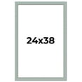 thumbnail image 1 of 24x38 Frame Blue Teal Distressed Solid Wood Picture Frame | 1.625 Inch Moulding Width | Sonoma Blue, 1 of 8