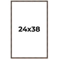 thumbnail image 1 of 24x38 Frame Brown Bamboo with Dark Coffee/Walnut Finish | Solid Wood Picture Frame Width 0.75, 1 of 8