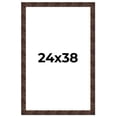 thumbnail image 1 of 24x38 Frame Brown Burl Real Wood Picture Frame Width 1.625 Inches | Interior Frame Depth 0.5 Inches, 1 of 8
