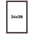 thumbnail image 1 of 24x38 Frame Brown Round Mahogany Solid Wood Picture Frame | 1.625 Inch Moulding Width | with UV, 1 of 8