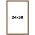 thumbnail image 1 of 24x38 Frame Gold Real Wood Picture Frame Width 1.25 inches | Interior Frame Depth 0.5 inches |, 1 of 8