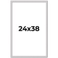 thumbnail image 1 of 24x38 Frame Silver Inner Slope Bevel Picture Frame | 1 Inch Moulding Width | 0.75 Inch Rabbet Depth, 1 of 8