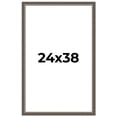 thumbnail image 1 of 24x38 Frame Silver Real Wood Picture Frame Width 1.25 Inches | Interior Frame Depth 0.5 Inches |, 1 of 8
