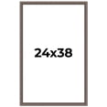 thumbnail image 1 of 24x38 Frame Silver Real Wood Picture Frame Width 1.25 Inches | Interior Frame Depth 0.5 Inches |, 1 of 8