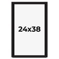 thumbnail image 1 of 24x38 Shadow Box Black Solid Wood Display Picture Frame | 1 Inch Rabbet Depth | | 1.375 Inch, 1 of 4