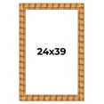 thumbnail image 1 of 24x39 Frame Beige Real Wood Picture Frame Width 3 inches | Interior Frame Depth 0.5 inches |, 1 of 8