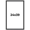 thumbnail image 1 of 24x39 Frame Black Real Wood Picture Frame Width 1.25 Inches | Interior Frame Depth 0.5 Inches |, 1 of 8