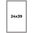 thumbnail image 1 of 24x39 Frame Silver Real Wood Picture Frame Width 1.125 Inches | Interior Frame Depth 0.5 Inches |, 1 of 8