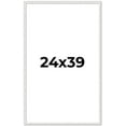 thumbnail image 1 of 24x39 Frame White Real Wood Picture Frame Width 0.75 inches | Interior Frame Depth 0.5 inches |, 1 of 8