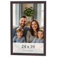 thumbnail image 1 of 24x39 Rustic Brown Real Wood Picture Frame Width 0.75 inches | Interior Frame Depth 0.5 inches |, 1 of 8