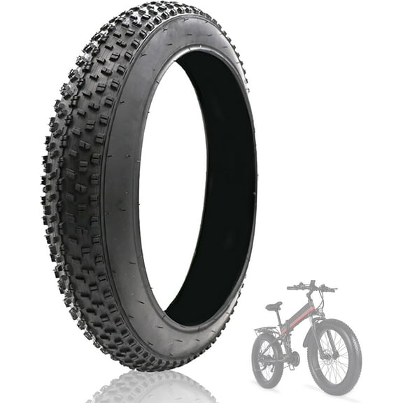 24x4.0 Inch Fat Tires for Ebike:Heavy Duty Puncture Proof Replacement Tire Compatible Wide Mountain Snow Off Road Bike