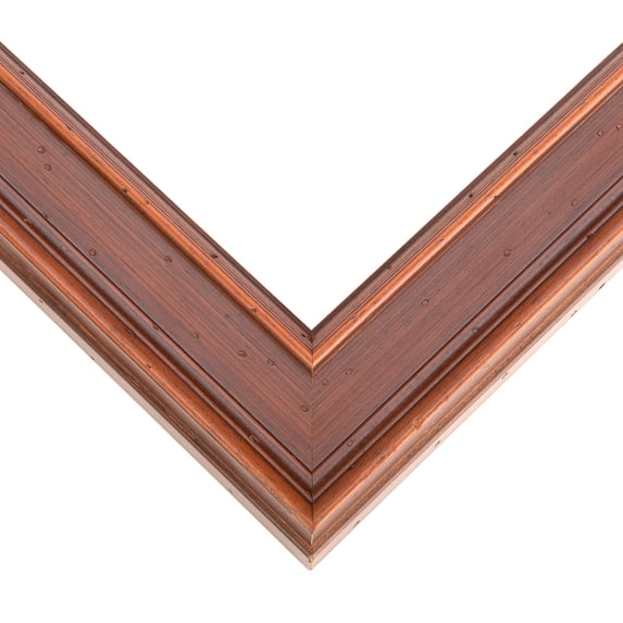 24x40 Frame Brown Old Farmhouse Waxed Board 2" Wide Wood Frame Width 2 Inches | Interior Depth 0.5