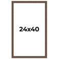 thumbnail image 1 of 24x40 Farmhouse Brown Solid Wood Picture Frame Width 1.5 Inches | Interior Frame Depth 0.5 Inches |, 1 of 8