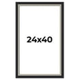 thumbnail image 1 of 24x40 Frame Black Real Wood Picture Frame Width 2.25 Inches | Interior Frame Depth 0.5 Inches |, 1 of 8