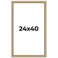 thumbnail image 1 of 24x40 Frame Silver Real Wood Picture Frame Width 1.5 inches | Interior Frame Depth 0.5 inches |, 1 of 8