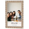 thumbnail image 1 of 24x40 Frame Silver Real Wood Picture Frame Width 1.5 inches | Interior Frame Depth 0.5 inches |, 1 of 8