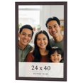 thumbnail image 1 of 24x40 Rustic Brown Real Wood Picture Frame Width 0.75 inches | Interior Frame Depth 0.5 inches |, 1 of 8