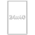thumbnail image 1 of 24x40 Shadow Box Frame White | 2 Inches Deep Real Wood Contemporary Shadowbox Display Frame | UV, 1 of 8