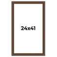 thumbnail image 1 of 24x41 Copper and Brown Real Wood Picture Frame Width 2 inches | Interior Frame Depth 0.5 inches |, 1 of 8