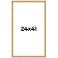 thumbnail image 1 of 24x41 Frame Beige Real Wood Picture Frame Width 1.25 inches | Interior Frame Depth 0.5 inches |, 1 of 8