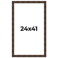 thumbnail image 1 of 24x41 Frame Brown Burl Real Wood Picture Frame Width 1.625 Inches | Interior Frame Depth 0.5 Inches, 1 of 8