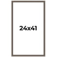 thumbnail image 1 of 24x41 Frame Silver Real Wood Picture Frame Width 1.25 Inches | Interior Frame Depth 0.5 Inches |, 1 of 8