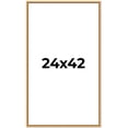 thumbnail image 1 of 24x42 Frame Beaded Gold Solid Wood Picture Frame | 0.75 Inches Moulding Width | Liscio Oro, 1 of 8