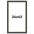 thumbnail image 1 of 24x42 Frame Black Real Wood Picture Frame Width 2.25 Inches | Interior Frame Depth 0.5 Inches |, 1 of 8