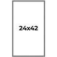 thumbnail image 1 of 24x42 Frame Blue Kingsley Pewter Solid Wood Picture Frame Width 0.75 Inches |Interior Depth 0.5, 1 of 8