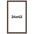 thumbnail image 1 of 24x42 Frame Brown Burl Real Wood Picture Frame Width 1.625 Inches | Interior Frame Depth 0.5 Inches, 1 of 8