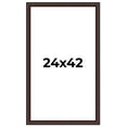 thumbnail image 1 of 24x42 Frame Brown Round Mahogany Solid Wood Picture Frame | 1.625 Inch Moulding Width | with UV, 1 of 8