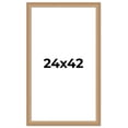 thumbnail image 1 of 24x42 Frame Charleston Honey Brown Solid Wood Picture Frame Width 1.75 Inches | Interior Depth 0.5, 1 of 8