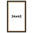 thumbnail image 1 of 24x42 Frame Gold Real Wood Picture Frame Width 2.25 Inches | Interior Frame Depth 0.5 Inches |, 1 of 8