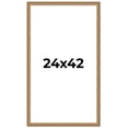 thumbnail image 1 of 24x42 Frame Gold Solid Wood Picture Frame Width 1.25 Inches | Interior Frame Depth 0.375 Inches |, 1 of 8