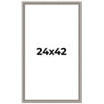 thumbnail image 1 of 24x42 Frame Grey Real Wood Picture Frame Width 1.25 inches | Interior Frame Depth 0.5 inches | Hans, 1 of 8
