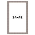 thumbnail image 1 of 24x42 Frame Grey Real Wood Picture Frame Width 2.75 Inches | Interior Frame Depth 0.5 Inches |, 1 of 8