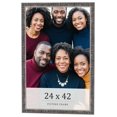 thumbnail image 1 of 24x42 Frame Silver Grey Distressed Solid Wood Picture Frame | 0.75 Inch Moulding Width | Interior, 1 of 8
