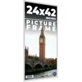 thumbnail image 1 of 24x42 Frame White Real Wood Picture Frame Width 0.75 inches | Interior Frame Depth 0.5 inches |, 1 of 8