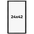 thumbnail image 1 of 24x42 Shadow Box Frame Grey Charcoal Black | 0.875 Inches Deep | Solid Wood Shadowbox Display Frame, 1 of 8